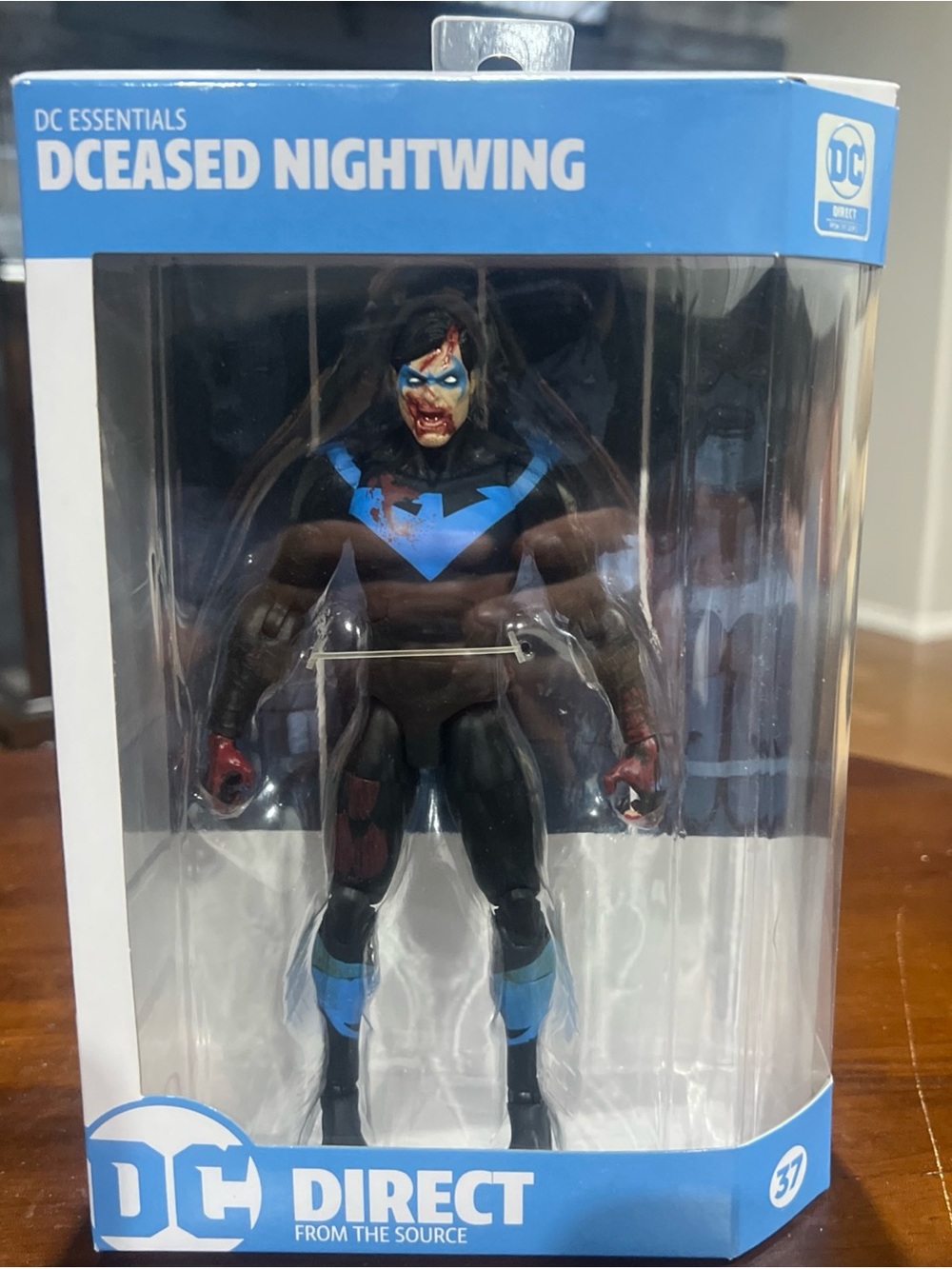 DC Dceased Nightwing Figure - Black & Blue with Red Accents